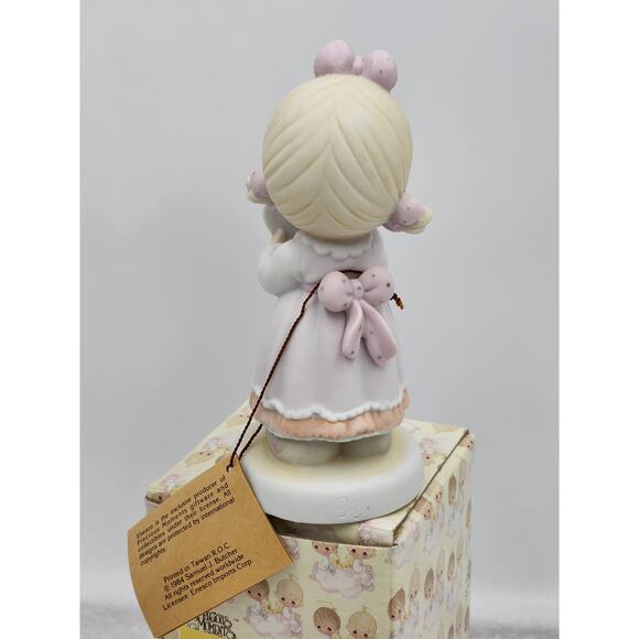 Precious Moments Figurine I'm A Precious Moments Fan 1990 Limited Box Tags - Picture 5 of 10